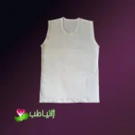 زیرپوش حلقه آستین مردانه و زنانه نخی ژانیاطب کرم روشن سایز M, L, 2XL, 3XL