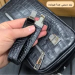کیف دستی و دوشی چرم طبیعی گاوی دو خانه مدل شوزبگ - تصویر 16