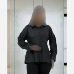 شومیز زنانه نخ اسلپ نخ دوزی پولکی سایز بزرگ تا 46