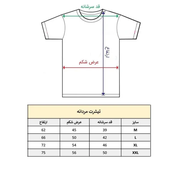 تی شرت آستین کوتاه مردانه پاد آفرین مدل حیوان خرس - تصویر 3