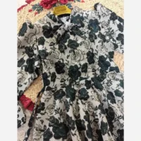 شومیز مجلسی زنانه ژاکارد ترک طرح برجسته شاین طرح مهگل - تصویر 4