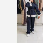 کت شلوار زنانه مدل ماهور پارچه مازراتی خرج کار سفید سایز 38 تا 50 - تصویر 2