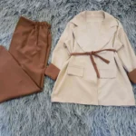 کت شلوار زنانه جنس مازراتی مدل ستایش سایز 1 و 2 رنگ بندی متنوع - تصویر 4