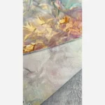 روسری نخ کاستوم طرح نازلی قواره بزرگ دور چرخ دوز مزونی - تصویر 14