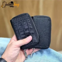 جاکارتی زیپدار چرم طبیعی گاوی مناسب آقایان و خانمها ابعاد 11 در 7 سانتیمتر - تصویر 10