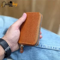 جاکارتی زیپدار چرم طبیعی گاوی مناسب آقایان و خانمها ابعاد 11 در 7 سانتیمتر - تصویر 11