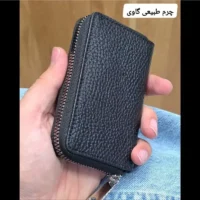 جاکارتی زیپدار چرم طبیعی گاوی مناسب آقایان و خانمها ابعاد 11 در 7 سانتیمتر - تصویر 16